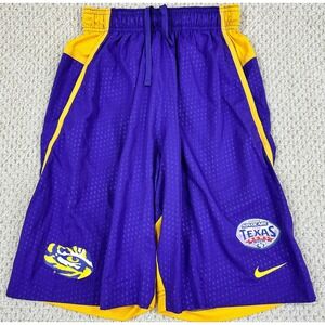 LSU Nike Shorts Mens S Tigers Team Issued AdvoCare V100 Texas Bowl Big 12 vs SEC